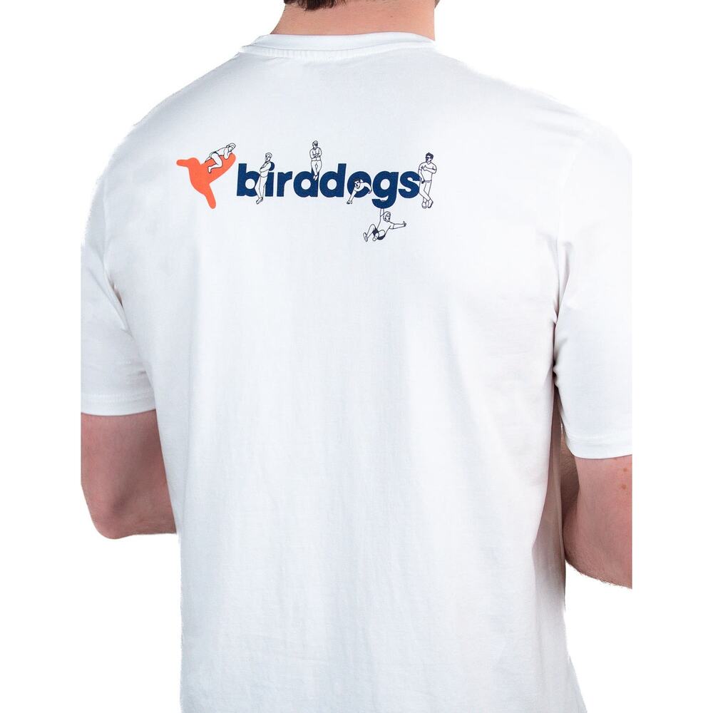 Birddogs | Summer Preppy Men’s White Playground T-Shirt Casual Athlesuire Sz L - Picture 9 of 9